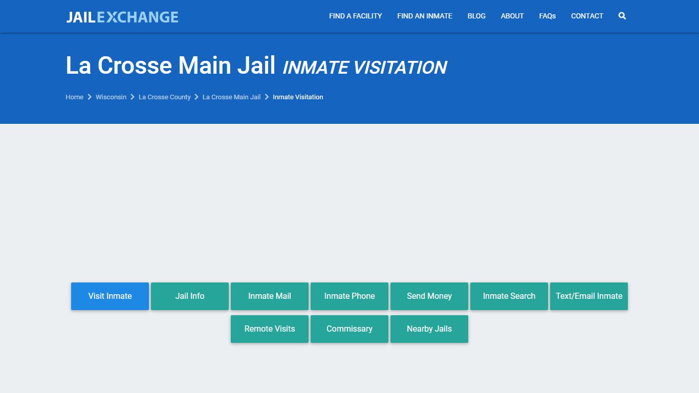 La Crosse Main Jail Inmate Visitation, Hours & Schedule | La Crosse ...