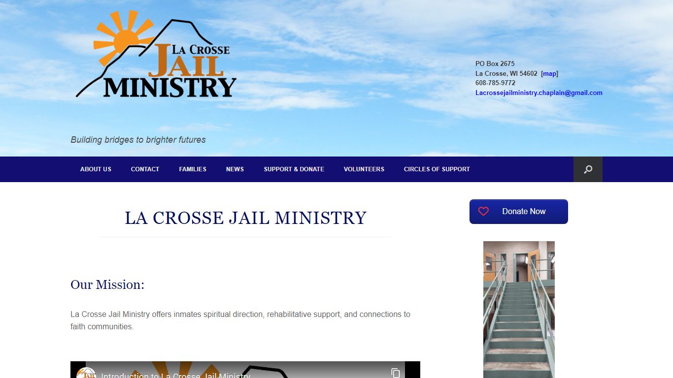 La Crosse Jail Ministry – Building bridges to brighter futures