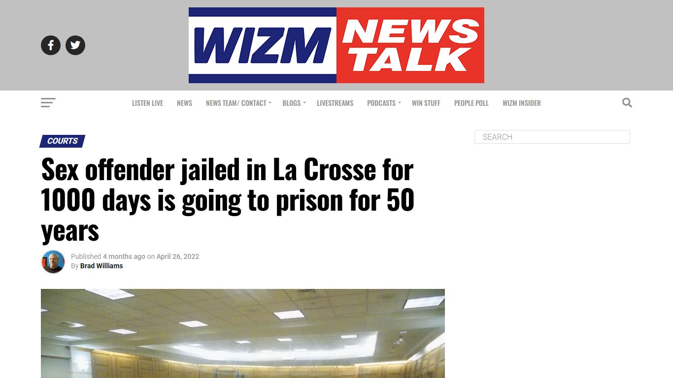 Sex offender jailed in La Crosse for 1000 days is going to prison for ...